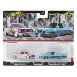 HOT WHEELS PREMIUM SET 2 MASINUTE METALICE DATSUN SUNNY TRUCK SI NISSAN HARDBODY SCARA 1:64 | 1Buy.ro