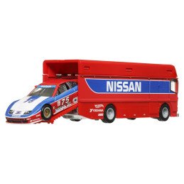 HOT WHEELS TRANSPORTATOR EURO HAULER CU MASINUTA NISSAN 300 ZX GTS SCARA 1:64 | MARKETPLACE SHOPPING CENTER