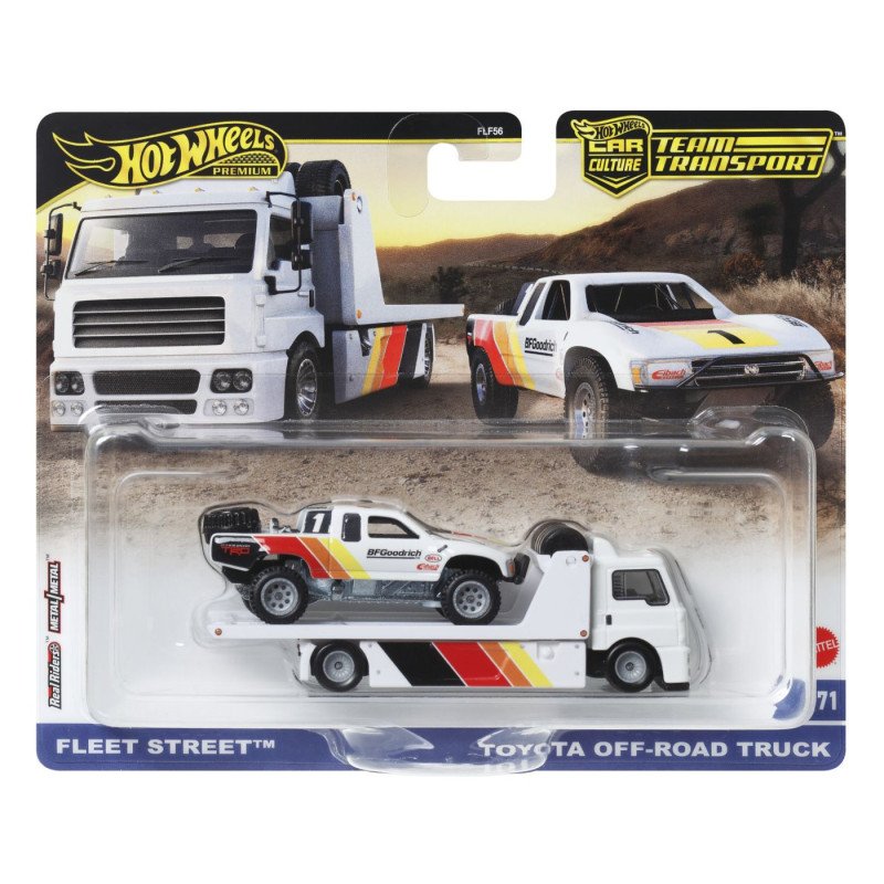 HOT WHEELS TRANSPORTATOR FLEET STREET CU MASINUTA TOYOTA OFF ROAD TRUCK SCARA 1:64 | MARKETPLACE SHOPPING CENTER