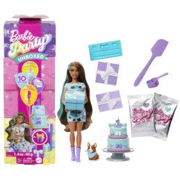 BARBIE PAPUSA PARTY UNBOXED REVEAL BRUNETA | MARKETPLACE SHOPPING CENTER