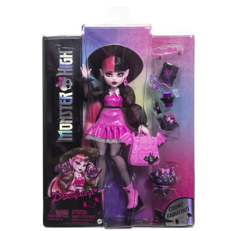 MONSTER HIGH PAPUSA DRACULAURA SI ANIMALUTUL COUNT FABULOUS | MARKETPLACE SHOPPING CENTER
