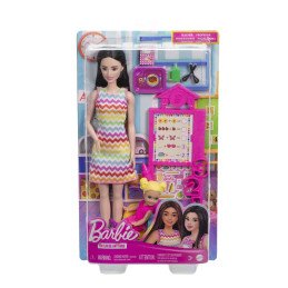 BARBIE SET DE JOACA PAPUSA BARBIE BRUNETA FACE CARIERA PROFESOARA | 1Buy.ro