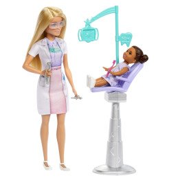 BARBIE SET DE JOACA PAPUSA BARBIE BLONDA FACE CARIERA STOMATOLOG | MARKETPLACE SHOPPING CENTER