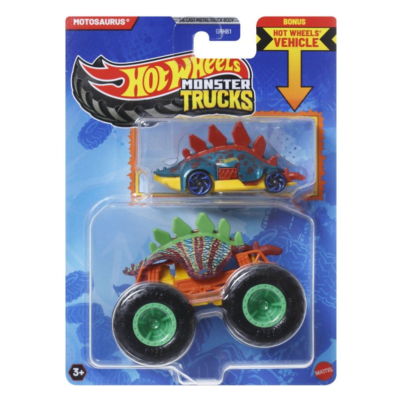 HOT WHEELS MONSTER TRUCK SI MASINUTA METALICA MOTOSAURUS | MARKETPLACE SHOPPING CENTER