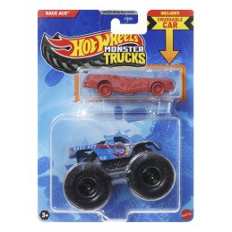 HOT WHEELS MONSTER TRUCK SI MASINUTA METALICA RACE ACE | 1Buy.ro