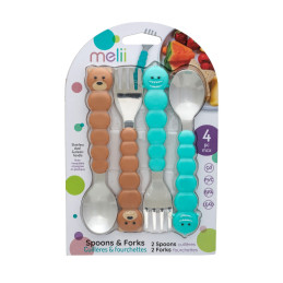 Set 4 Tacamuri Colorate, Melii, Model Urs&Rechin | 1Buy.ro
