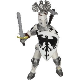 PAPO FIGURINA CAVALER CU PENE ALB | 1Buy.ro