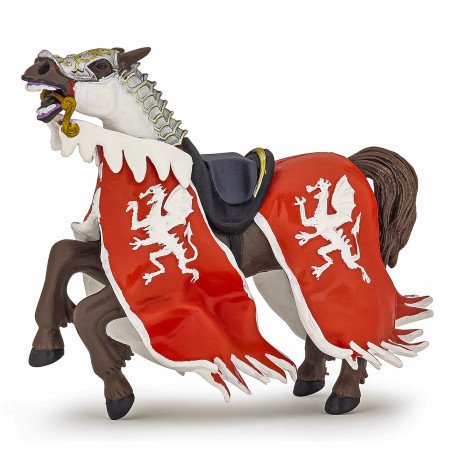 PAPO FIGURINA CALUL REGELUI CU BLAZON DRAGON ROSU | MARKETPLACE SHOPPING CENTER