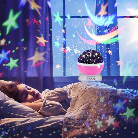 Proiector LED cu alimentare USB, model "Galaxy Stars" cu 9 moduri de afisare | MARKETPLACE SHOPPING CENTER