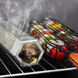 Ustensila de tip "cos" cu maner pentru preparat legume la gratar | MARKETPLACE SHOPPING CENTER