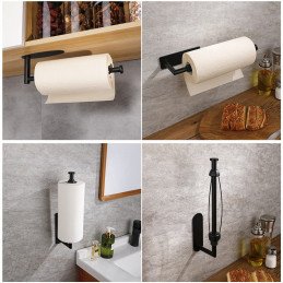 Cos de fructe cu doua etaje, pliabil, lemn + metal, culoare neagra | MARKETPLACE SHOPPING CENTER