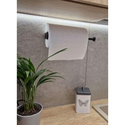 Suport rola prosop de bucatarie, culoare neagra | MARKETPLACE SHOPPING CENTER