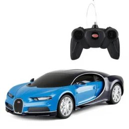 MASINA CU TELECOMANDA BUGATTI CHIRON ALBASTRU CU SCARA 1 LA 24 | 1Buy.ro