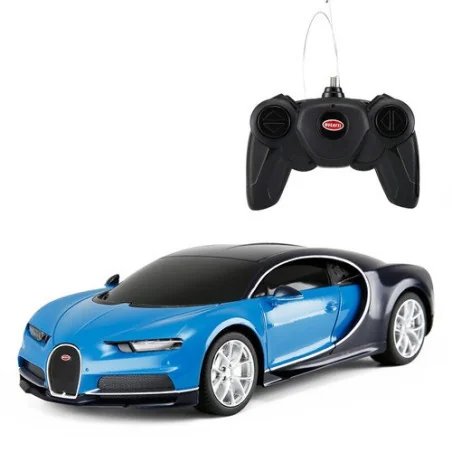 MASINA CU TELECOMANDA BUGATTI CHIRON ALBASTRU CU SCARA 1 LA 24 | MARKETPLACE SHOPPING CENTER