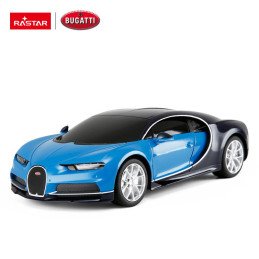 MASINA CU TELECOMANDA BUGATTI CHIRON ALBASTRU CU SCARA 1 LA 24 | MARKETPLACE SHOPPING CENTER