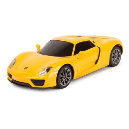 MASINA CU TELECOMANDA PORSCHE 918 SPYDER GALBEN CU SCARA 1 LA 24 | MARKETPLACE SHOPPING CENTER