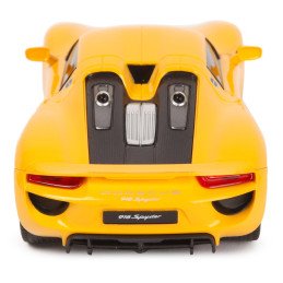 MASINA CU TELECOMANDA PORSCHE 918 SPYDER GALBEN CU SCARA 1 LA 24 | MARKETPLACE SHOPPING CENTER