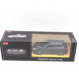 MASINA CU TELECOMANDA PORSCHE CAYENNE TURBO NEGRU CU SCARA 1 LA 24 | 1Buy.ro