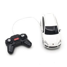 MASINA CU TELECOMANDA PORSCHE CAYENNE TURBO ALB CU SCARA 1 LA 24 | MARKETPLACE SHOPPING CENTER