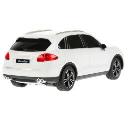 MASINA CU TELECOMANDA PORSCHE CAYENNE TURBO ALB CU SCARA 1 LA 24 | MARKETPLACE SHOPPING CENTER