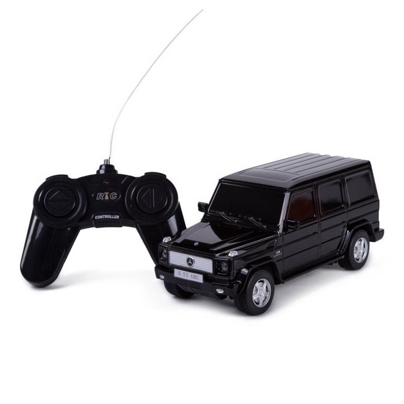 MASINA CU TELECOMANDA MERCEDES-BENZ G55 NEGRU CU SCARA 1 LA 24 | MARKETPLACE SHOPPING CENTER