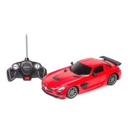 MASINA CU TELECOMANDA MERCEDES-BENZ SLS AMG ROSU CU SCARA 1 LA 18 | 1Buy.ro