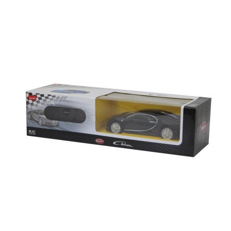 MASINA CU TELECOMANDA BUGATTI CHIRON NEGRU CU SCARA 1 LA 24 | MARKETPLACE SHOPPING CENTER