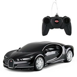 MASINA CU TELECOMANDA BUGATTI CHIRON NEGRU CU SCARA 1 LA 24 | MARKETPLACE SHOPPING CENTER