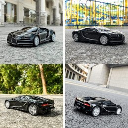 MASINA CU TELECOMANDA BUGATTI CHIRON NEGRU CU SCARA 1 LA 24 | MARKETPLACE SHOPPING CENTER