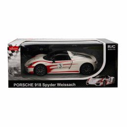 MASINA CU TELECOMANDA PORSCHE 918 SPYDER WEISSACH ALB SCARA 1 LA 14 | 1Buy.ro