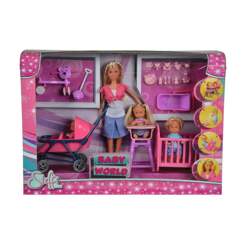 SET PAPUSA STEFFI CU 3 BEBELUSI SI ACCESORII | MARKETPLACE SHOPPING CENTER