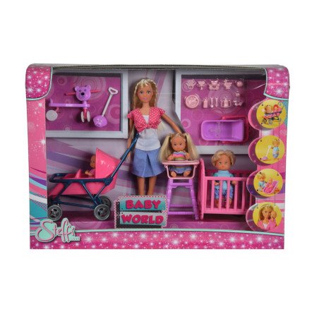 SET PAPUSA STEFFI CU 3 BEBELUSI SI ACCESORII | MARKETPLACE SHOPPING CENTER
