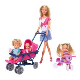 SET PAPUSA STEFFI CU 3 BEBELUSI SI ACCESORII | MARKETPLACE SHOPPING CENTER