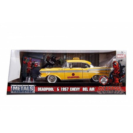 YELLOW TAXI CHEVY 1957 DEAD POOL SCARA 1 LA 24 | MARKETPLACE SHOPPING CENTER
