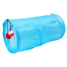 Jucarie pentru pisica de tip Tunel, lungime 50 cm, culoare albastru | MARKETPLACE SHOPPING CENTER