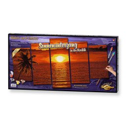 KIT PICTURA PE NUMERE SCHIPPER APUS IN CARAIBE, 5 TABLOURI | MARKETPLACE SHOPPING CENTER