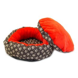 Culcus moale cu perna, pentru caine/pisica, culoare roz, impermeabil | MARKETPLACE SHOPPING CENTER