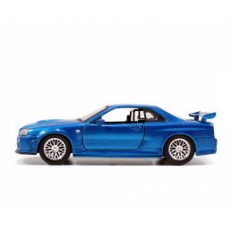 SET MASINUTE METALICE FAST & FURIOUS BRIAN'S NISSAN SKYLINE GT-R(BNR34) SCARA 1 LA 32 | MARKETPLACE SHOPPING CENTER