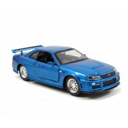 SET MASINUTE METALICE FAST & FURIOUS BRIAN'S NISSAN SKYLINE GT-R(BNR34) SCARA 1 LA 32 | MARKETPLACE SHOPPING CENTER