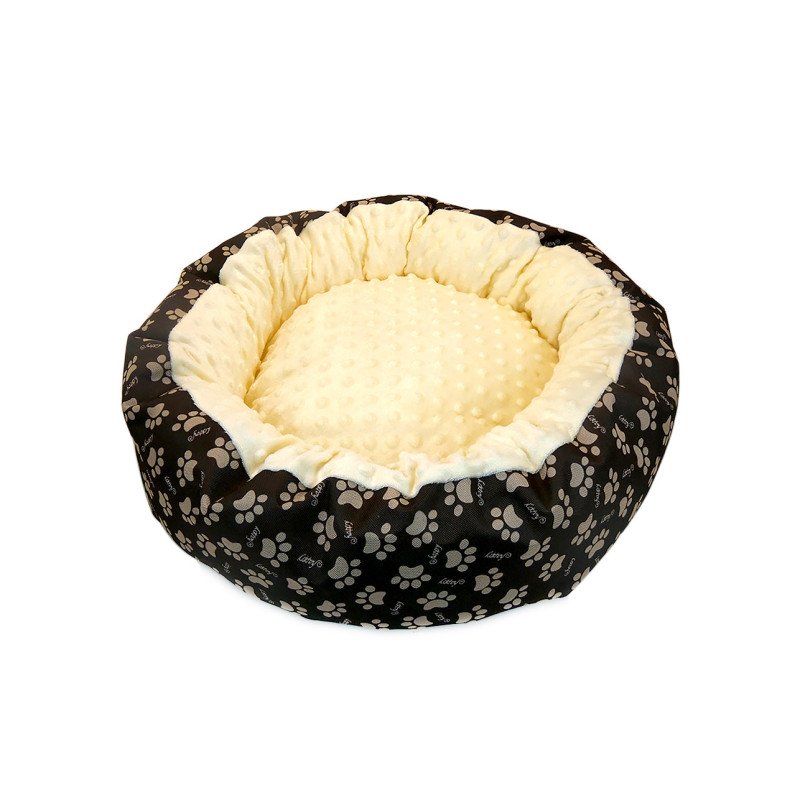Culcus moale cu perna, pentru caine/pisica, Model Minky, culoare galben, impermeabil | MARKETPLACE SHOPPING CENTER