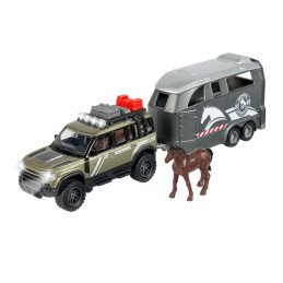 MAJORETTE LAND ROVER CU REMORCA PENTRU CAI | MARKETPLACE SHOPPING CENTER