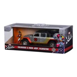 JADA MARVEL SET MASINUTA METALICA JEEP GLADIATOR SCARA 1:32 SI FIGURINA DIN METAL COLOSSUS | 1Buy.ro