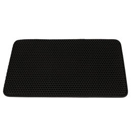 Covoras impermeabil pentru litiera pisici, dimensiune 40 x 60 cm, dublu strat, culoare Neagra | MARKETPLACE SHOPPING CENTER