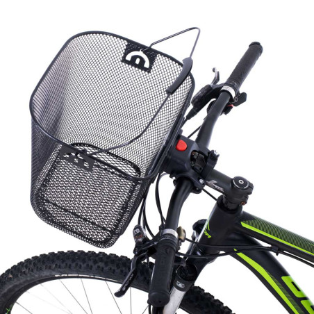 Cos metalic pentru bicicleta cu maner, demontabil, conceput pentru a fi montat in partea din fata | MARKETPLACE SHOPPING CENTER