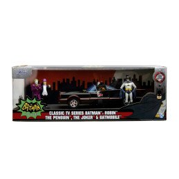 JADA BATMAN SET MASINUTA METALICA BATMOBILE 1:24 SI 4 FIGURINE | 1Buy.ro