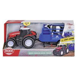 DICKIE MASSEY FERGUSON TRACTOR SI REMORCA CU SUNETE SI LUMINI | 1Buy.ro