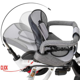 Tricicleta si Carucior pentru copii Premium TRIKE FIX V3 culoare Gri | MARKETPLACE SHOPPING CENTER