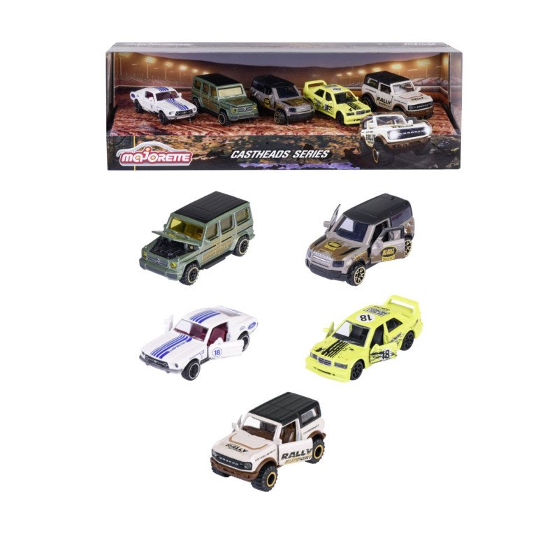 MAJORETTE CASTHEADS SERIES SET 5 MASINUTE SCARA 1:64 | MARKETPLACE SHOPPING CENTER