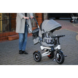 Tricicleta si Carucior pentru copii Premium TRIKE FIX V3 culoare Gri | MARKETPLACE SHOPPING CENTER