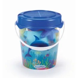 ECOIFFIER GALETUSA CU 12 ACCESORII PENTRU NISIP 21CM | 1Buy.ro